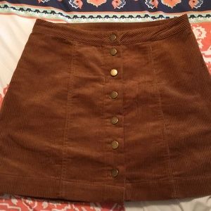 brown corduroy skirt